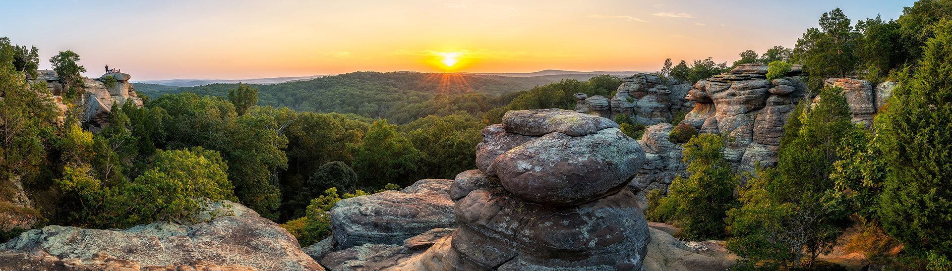 Garden of the Gods Wilderness in Saline County, Illinois